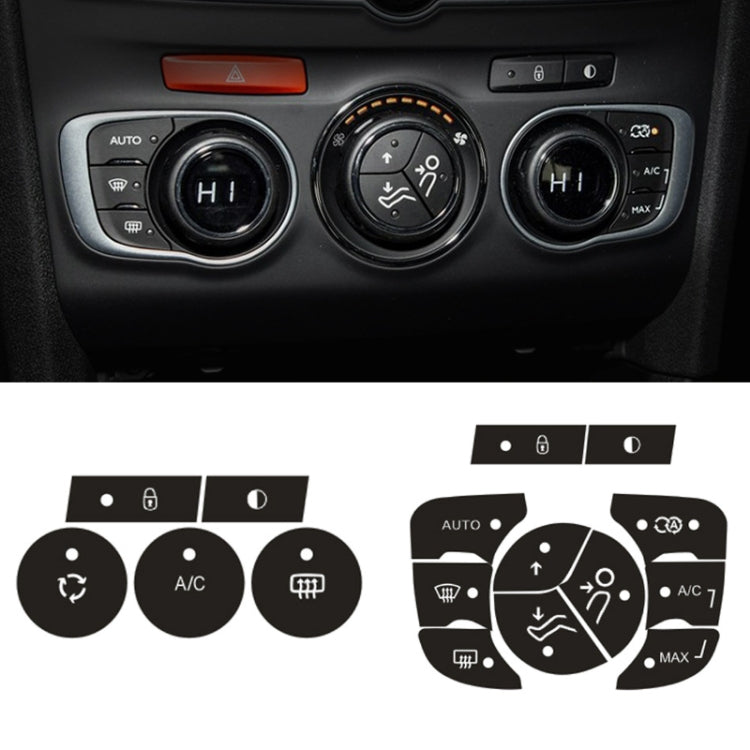 For Citroen C4L 2014-2018 Air Conditioning Door Lock Button Repair Sticker