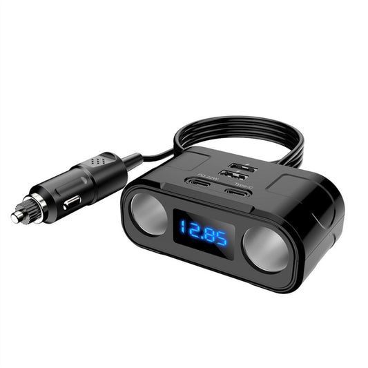 One to Four Car Charger Multifunctional Adapter Expansion Port, C2