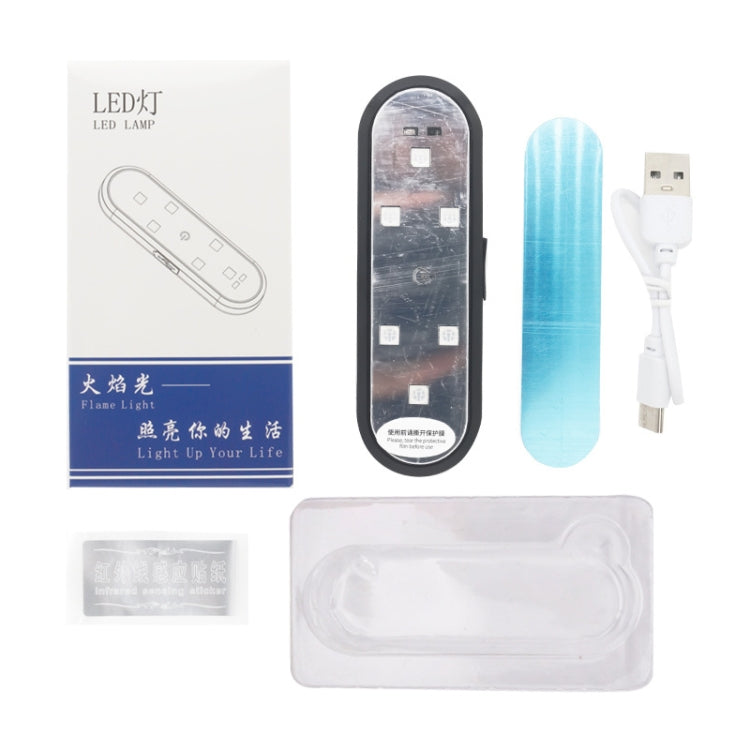 Universal LED warning light strip kit with USB cable and mounting cover