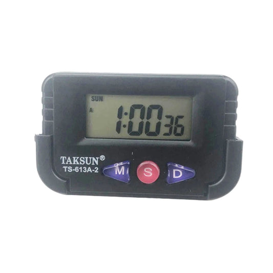TAKSUN TS-613A-2 LED Display Electronic Car Clock Double-sided Glue Car Clock, TAKSUN TS-613A-2