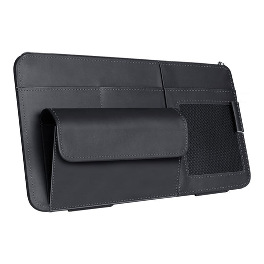Multi-functional Car Sunshade Sunglasses ID Ticket Storage Bag Car Sun Visor Eyeglasses Case