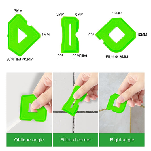 2sets Multifunctional Glue Scraper Silicone Seam Scraper