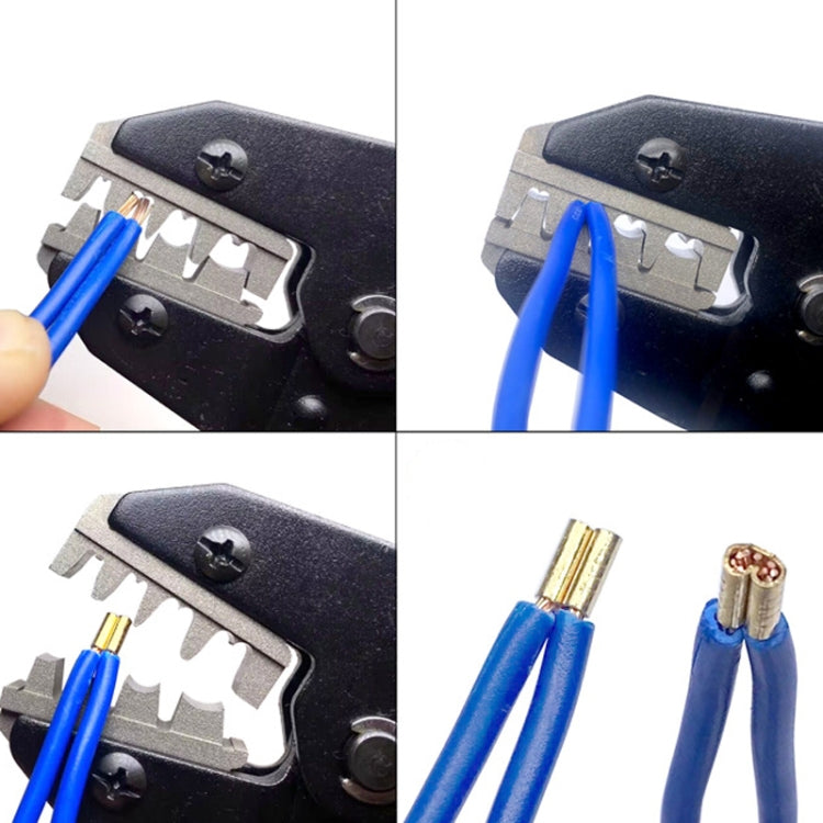 500pcs /Box 5 Specifications Of Gold Brass Quick Crimping Buckle U-Shaped Parallel Terminal Set
