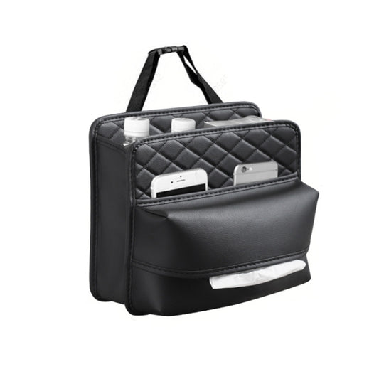 2 In 1 Car Seat Back Storage Hanging Tissue Bag, Standard, Enlarged