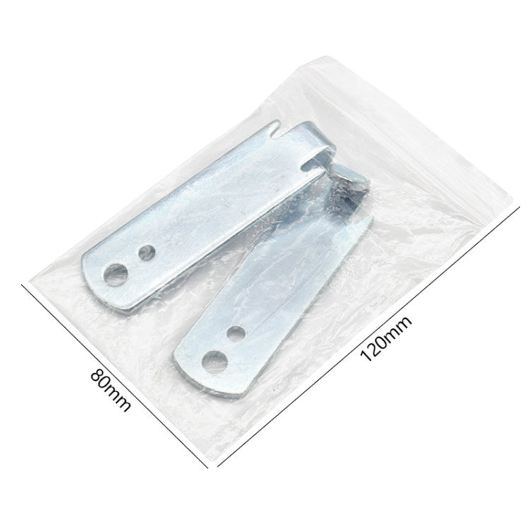 Galvanized T-post wire twister clamp set of two in sealed plastic bag
