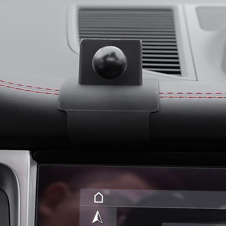 Phone navigation holder base on car dashboard with black ball knob