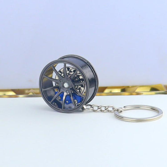 Metal Wheel Hub Brake Integrated Keychain