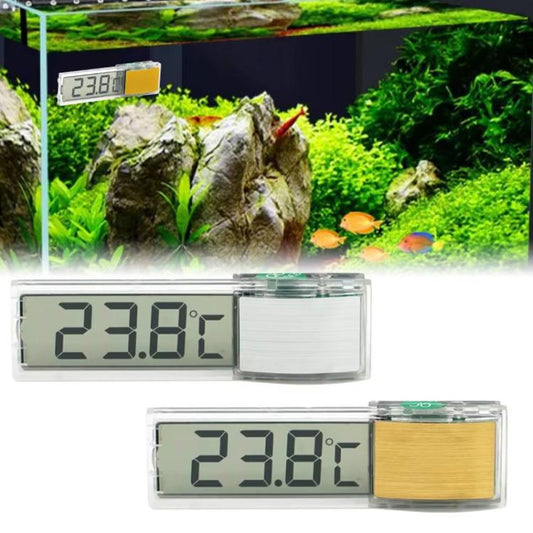 LK-50 Digital Wireless Aquarium Thermometer External LCD Transparent Electronic Water Temperature Meter
