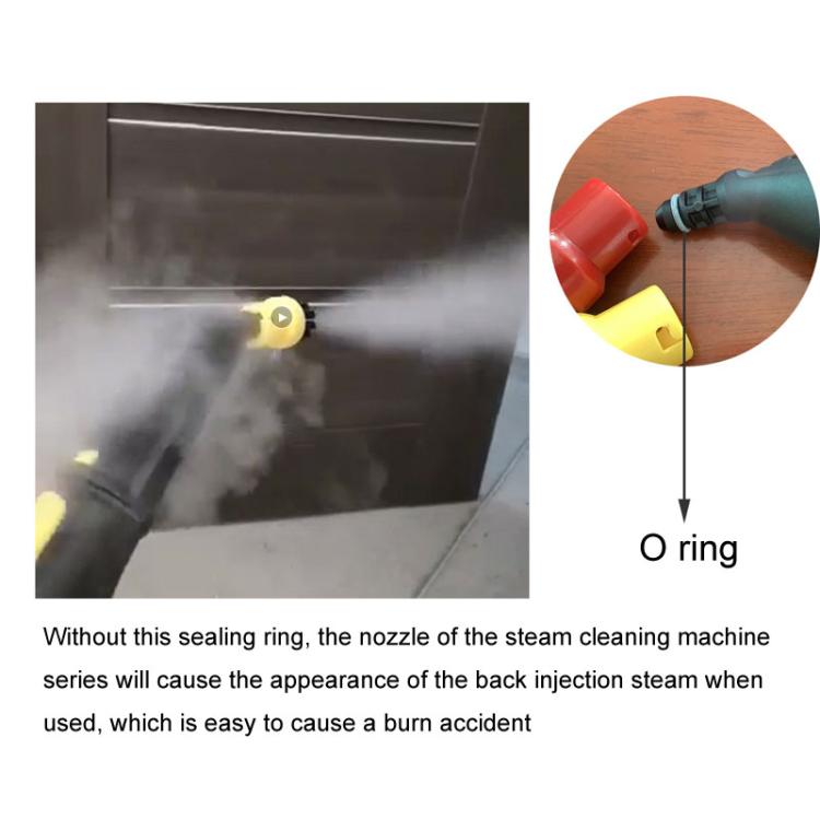 Steam cleaner nozzle with O-ring sealing rubber ring, 10pcs set