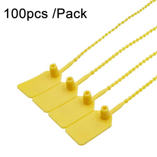 100pcs /Pack Plastic Seals Beaded Type Security Seals Container Fire Equipment Nylon Ties Snap Tags Labels Placards