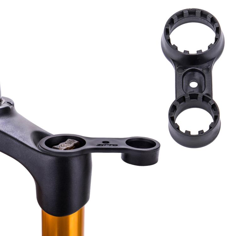 Mountain bike fork shoulder cap wrench, black dual-opening socket ends