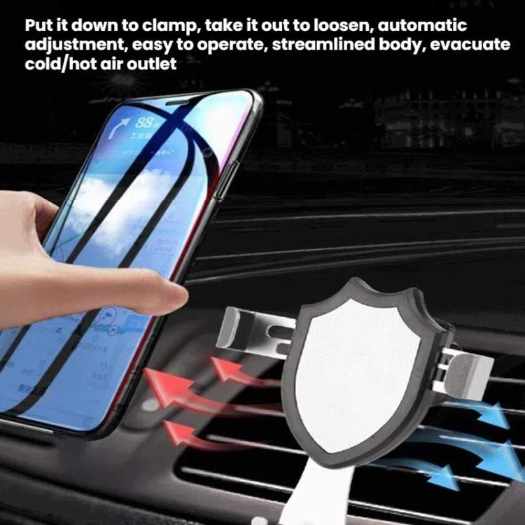 Air-vent clip phone holder with adjustable cradle, snap-on clamp design