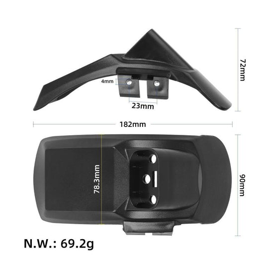 For Kukirin G2 Pro DB Electric Scooter, Rear Fenders with License Plate Bracket, Front Fenders