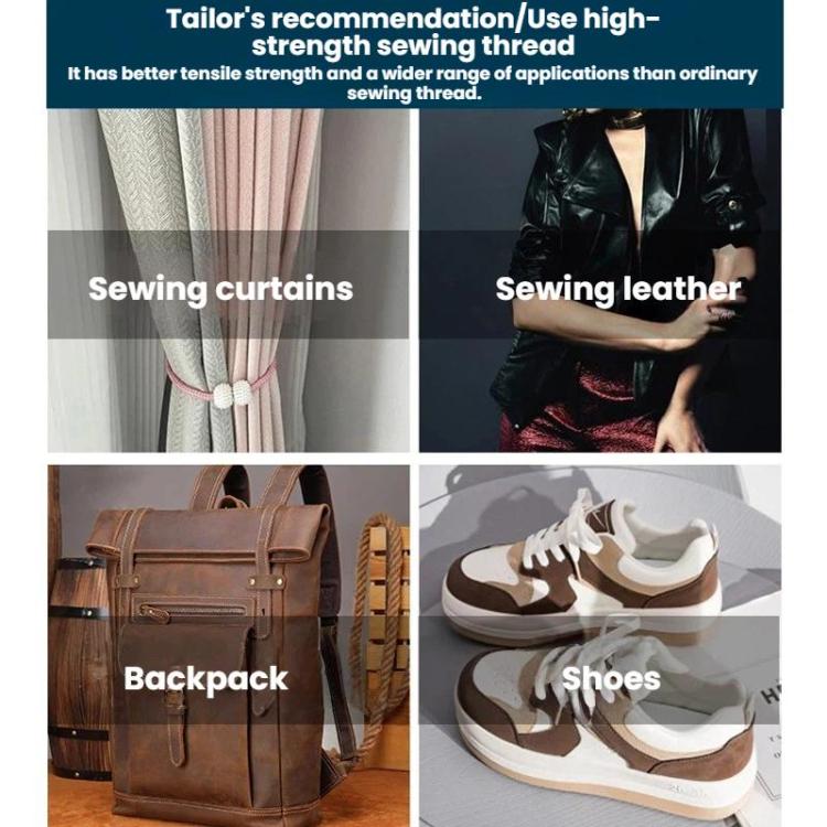 Nylon sewing thread used for sewing items like curtains, leather, bags, and shoes.