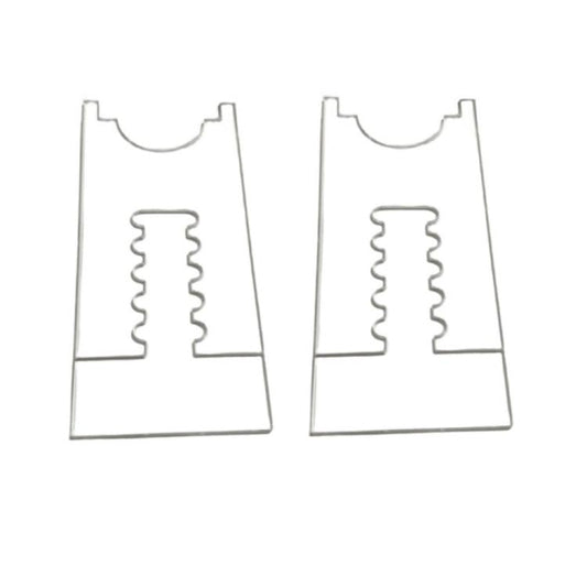 2pcs /Set Prevent Sliding Wall Damage Adjustable Acrylic Spacer Pads, 5 Slot, 6 Slot