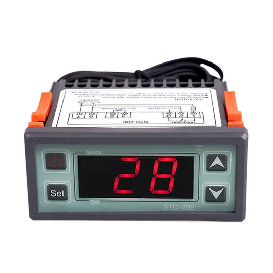 STC-200 Temperature Controller for Cold Storage & Chiller Units Cooling/Heating with Alarm Function, STC-200 220V