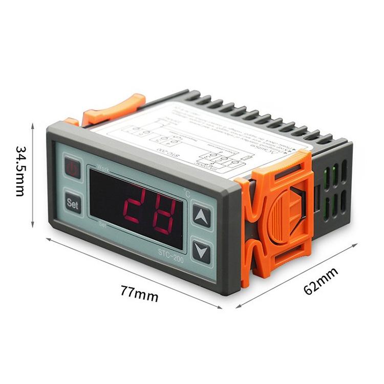 STC-200 Temperature Controller for Cold Storage & Chiller Units Cooling/Heating with Alarm Function, STC-200 220V