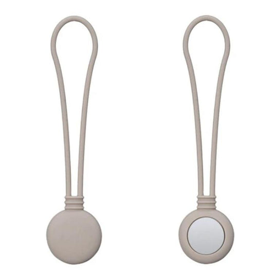 2pcs Bundled Silicone Magnetic Lanyard Data Cable Organizer