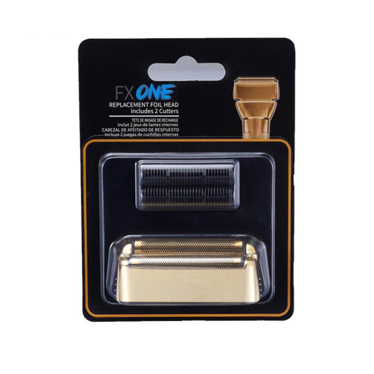 FXONE replacement foil head blister pack with two combs, gold