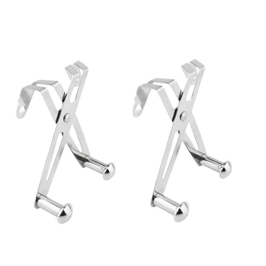 2pcs /Pack Frameless Shower Glass Door Hook Stainless Steel Towel Hanger for Bathroom and Shower Room, T3-1 Silver, T3-1 Black, T3-2 Silver, T3-2 Black, T3-3 Silver, T3-3 Black, T3-4 Silver, T3-4 Black, T3-5 Silver, T3-5 Black