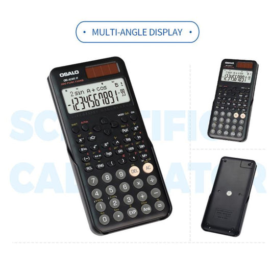 OSALO OS-82ES PLUS II 240-Function Scientific Calculator Solar Powered with 10+2 Digit Display, OS-82ES PLUS II