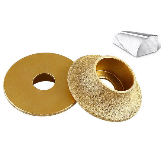 Stone Edge Grinding Wheel Marble Granite Tile Trimming Chamfering Tool, French Edge 10mm, French Edge 15mm, French Edge 20mm, French Edge 25mm, French Edge 30mm, Rounded Edge 10mm, Rounded Edge 20mm, Rounded Edge 25mm, Rounded Edge 30mm, Rounded Edge 3...
