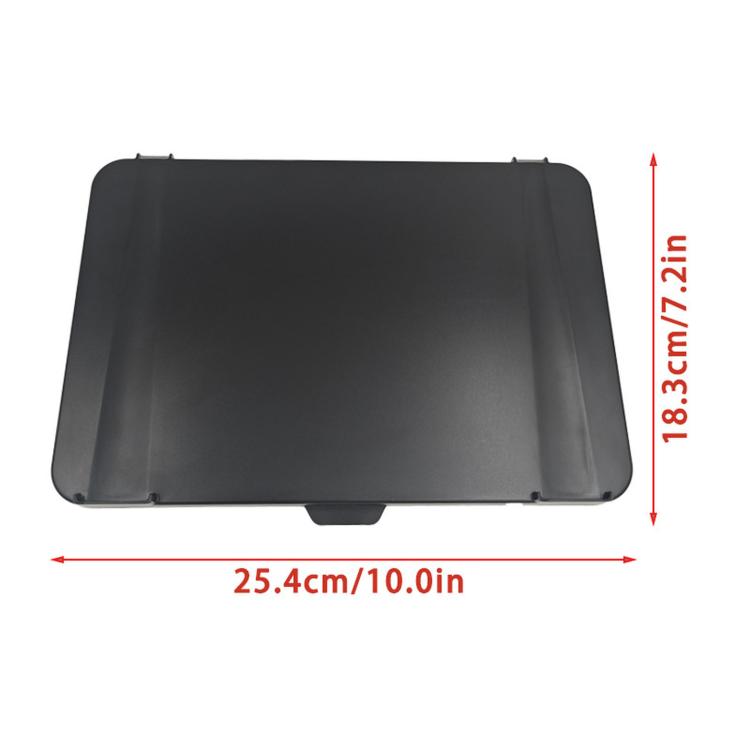 Protective screen cover with spatula holder slot, dark gray, 25.4 x 18.3 cm