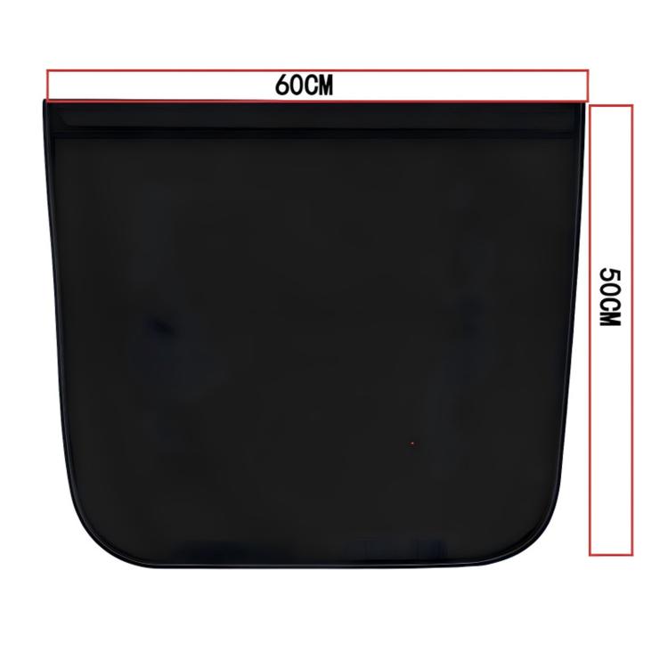 Black EV charging port rain cover pouch, waterproof dustproof, rounded bottom
