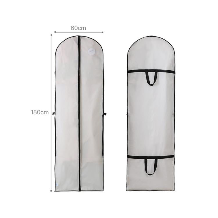 Foldable Wedding Dress Garment Bag Breathable Waterproof Suit Cover, 60x180cm