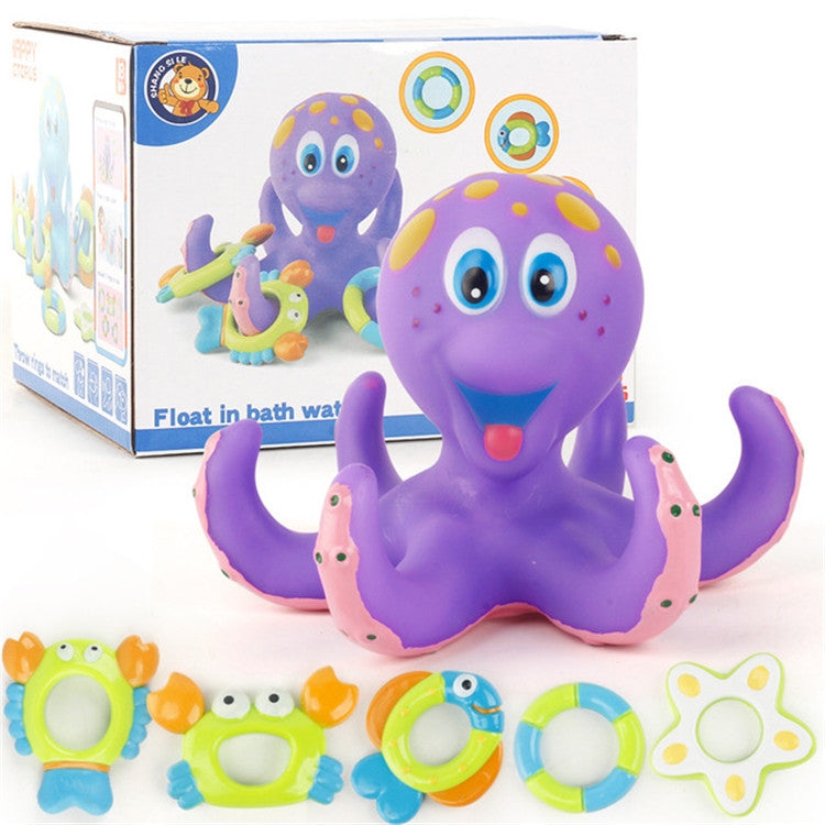 Octopus Throwing Circle Small Octopus Children Bathing Water Toy