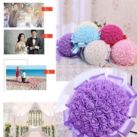 Bride Holding Bouquet Creative Simulation Holding Bouquet Wedding Supplies
