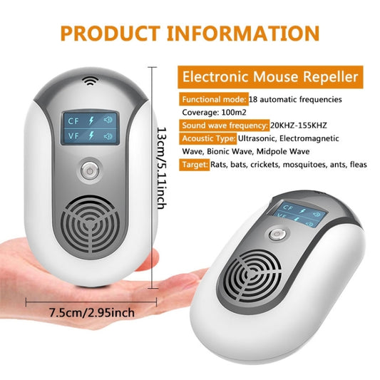 Electronic Pest Control Ultrasonic Pest Repeller, EU, UK, US, US plug, UK plug, EU plug