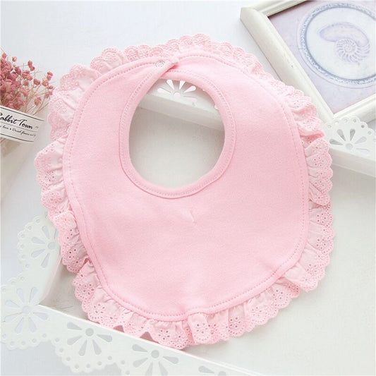 Newborn Lace Bow Baby Bibs Infant Saliva Towels