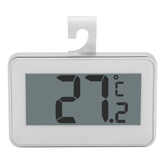 Large LCD Refrigerator Thermometer with Adjustable Stand Magnet Digital Thermometer, Thermometer White