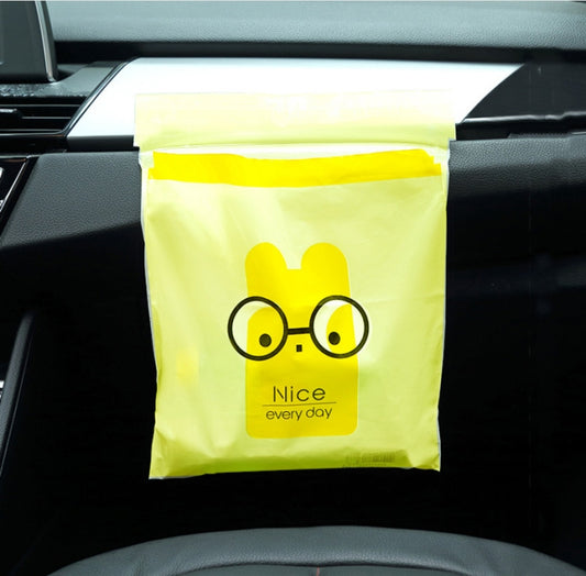 15 PCS Creative Cute Car Garbage Bag Paste-type Cleaning Bag for Car Interior