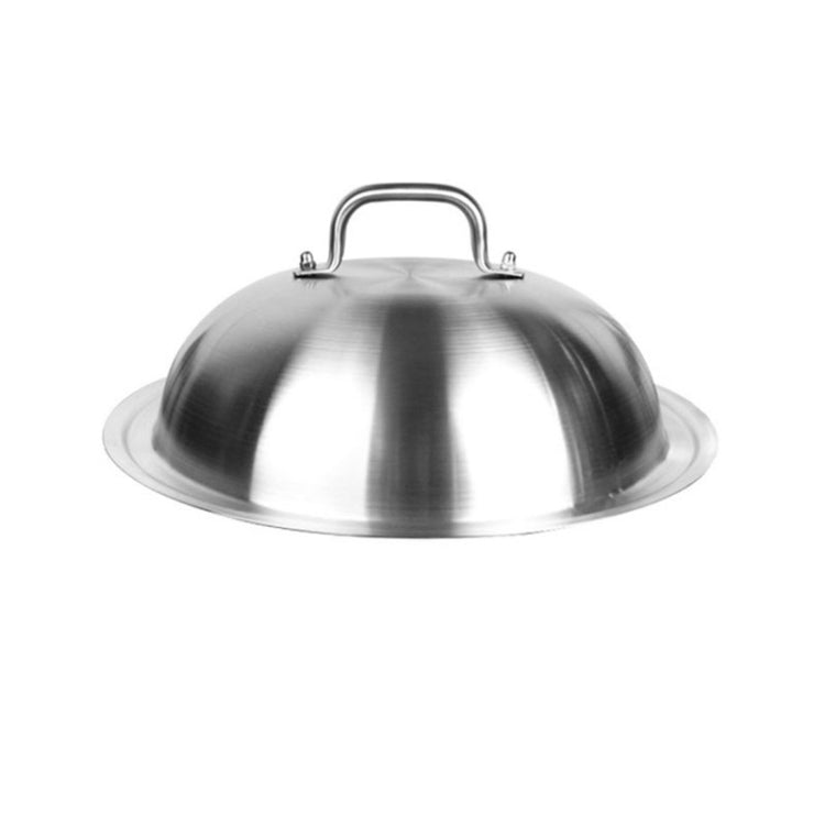 Stainless steel lid with knob handle for frying pan