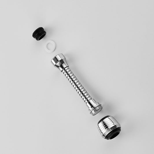 360 Degree Rotate Kitchen Accessories Long Water Bubbler Filter Water Saving Aerator Nozzle Tap, Long Water Bubbler Filter
