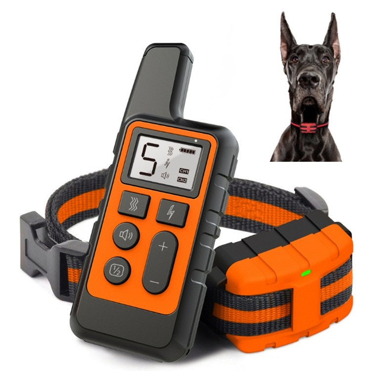 500m Dog Training Bark Stopper Remote Control Electric Shock Waterproof Electronic Collar