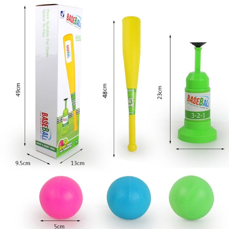 Children Baseball Launch Exerciser Outdoor Parent-child Toy Physical Exercise, Step Green