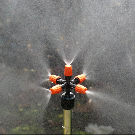 2 PCS Cross Five Outlet Spray Nozzle Gardening Greenhouse Watering Spray, Cross Five Outlet Spray Nozzle