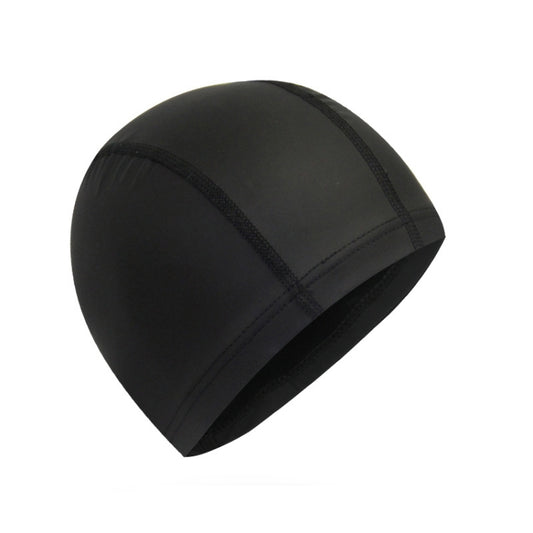 Adult Waterproof PU Coating Stretchy Swimming Cap Keep Long Hair Dry Ear Protection Swim Cap, PU Swim Cap (Black), PU Swim Cap (Blue), PU Swim Cap (Silver), PU Swim Cap (Baby Blue), PU Swim Cap (Pink)