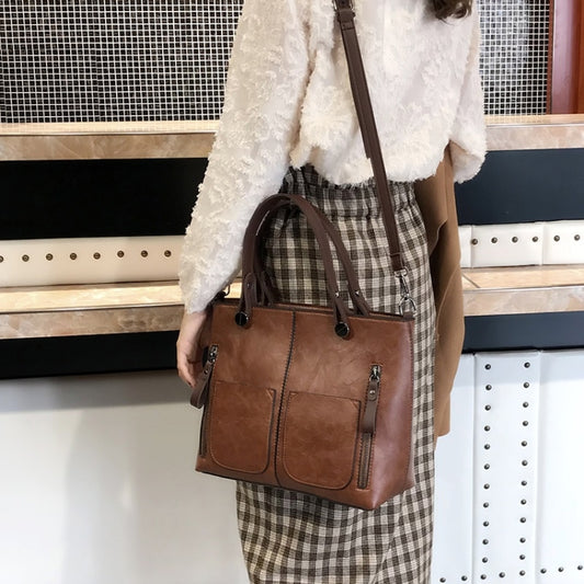 Fashion Casual PU Shoulder Bag Ladies Handbag Messenger Bag