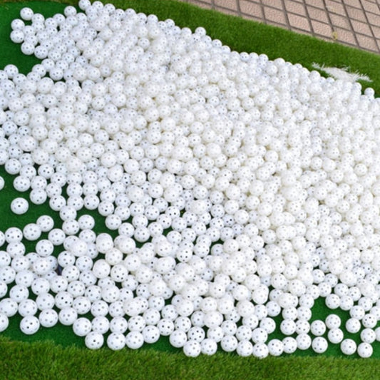 PGM 10 PCS Golf Indoor Exercise Hollow Ball, 10PCS Hollow Ball White, 10PCS Hollow Ball Yellow