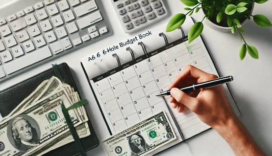 Effective financial planning made easy: The A6 6-hole budget book with monthly plan