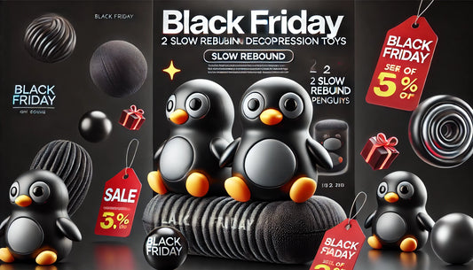 Black Friday Spotlight: The Perfect Gift for Stress Relief - 2 PCS Slow Rebound Penguin Decompression Toy