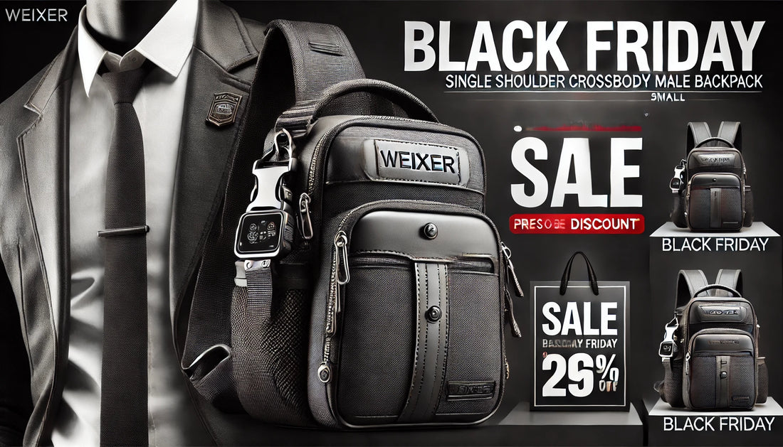 Upgrade Your Everyday Style: Black Friday Deals on the WEIXIER D265 Crossbody Backpack