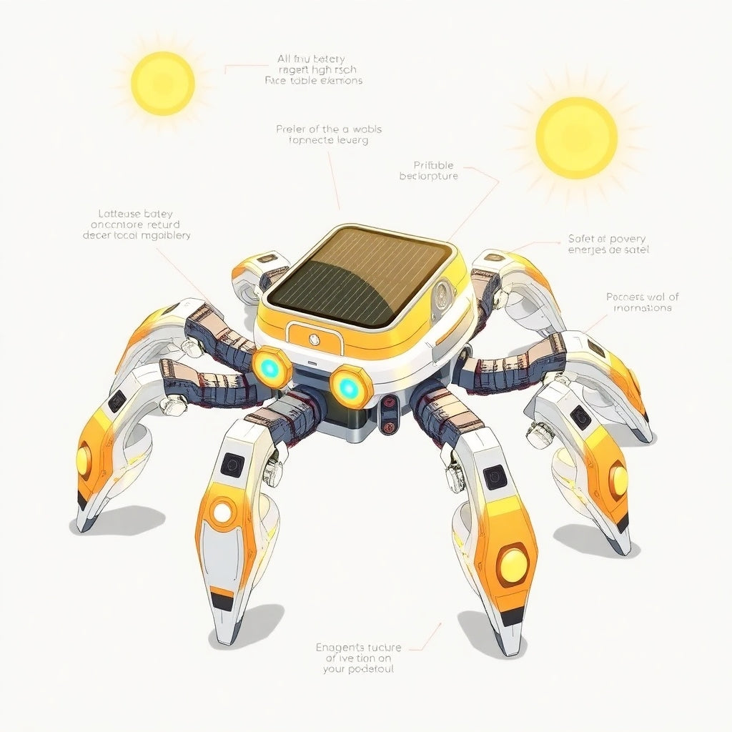 Explore the Wonders of Solar Power: Novelty Creative Gadget Robot Spider for Kids
