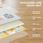 Folded foam baby play mat with layered waterproof membrane and non-slip surface