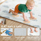 Soft foam baby play mat with anti-slip texture and waterproof surface