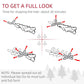 Pink unlit pencil artificial Christmas tree with step-by-step branch shaping diagram